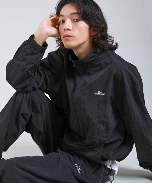 The unormwind ブルゾン アウター 「セットアップ対応」刺繍ロゴ