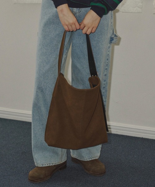 GIUNON ショルダーバッグ バッグ 2way suede shoulder bag / 2way