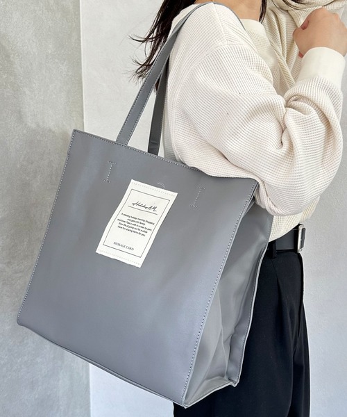 BAYBLO トートバッグ (KS)フェイクレザーボックストート メンズ