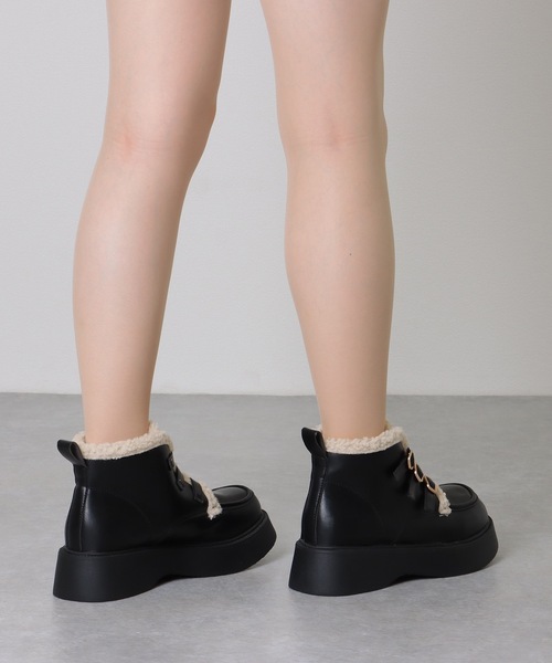 Lace Ladies（レースレディース） ブーツ トリプル ベルト 裏ボア