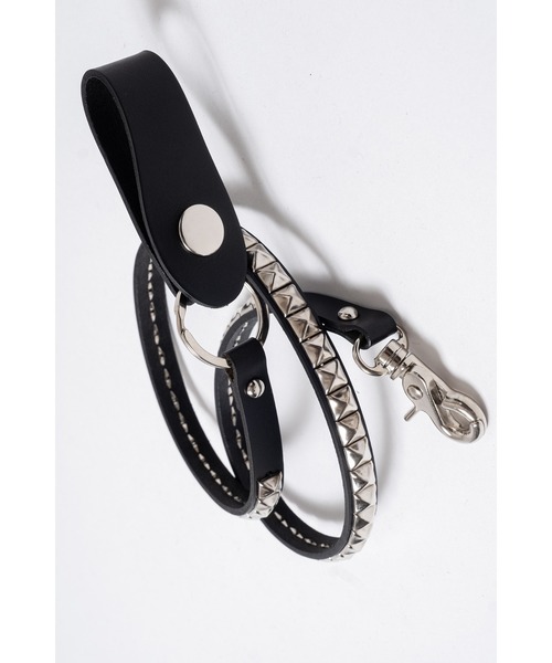 ウォレットチェーン an meets zakka ピラミッドスタッズレザー