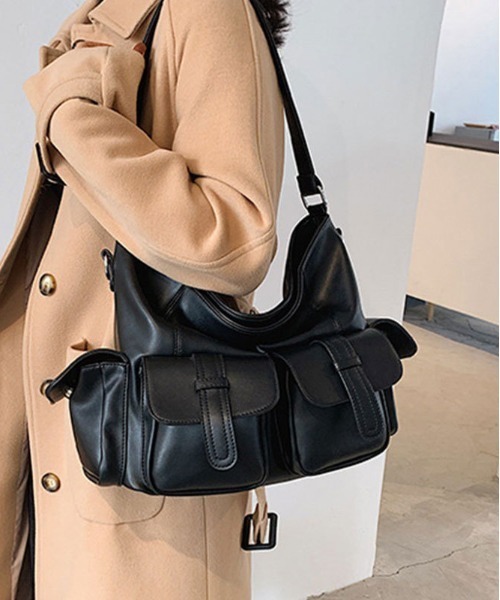 FREE STYLISTS ショルダーバッグ バッグ Y2K ベルトフラップポケット