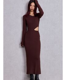 GYDA（ジェイダ） ワンピース GG CHAIN LEFT OPEN LONGニット