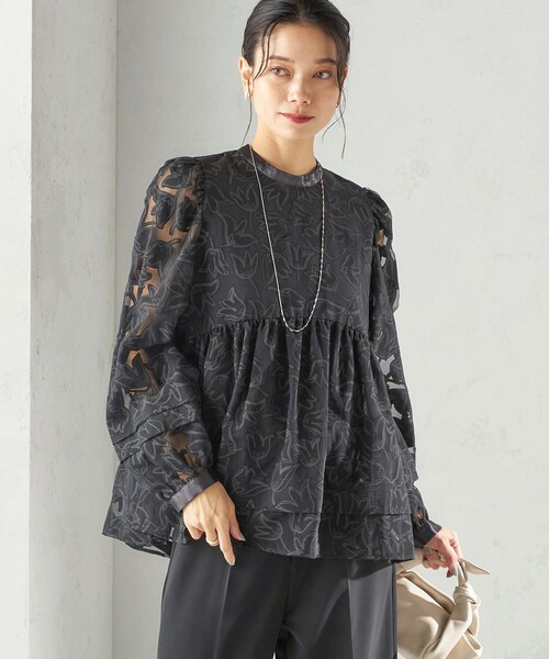 SHIPS（シップス） ブラウス シャツ 「手洗い可能」IPEKER オパール