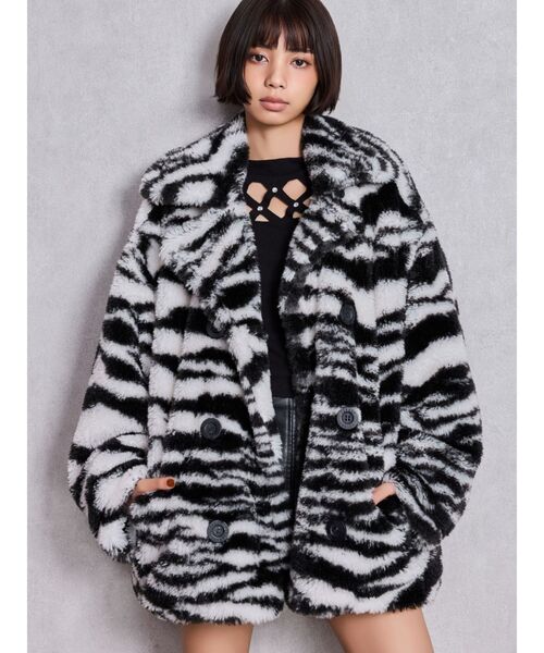 GYDA（ジェイダ） ブルゾン アウター コクーンエコファーブルゾン