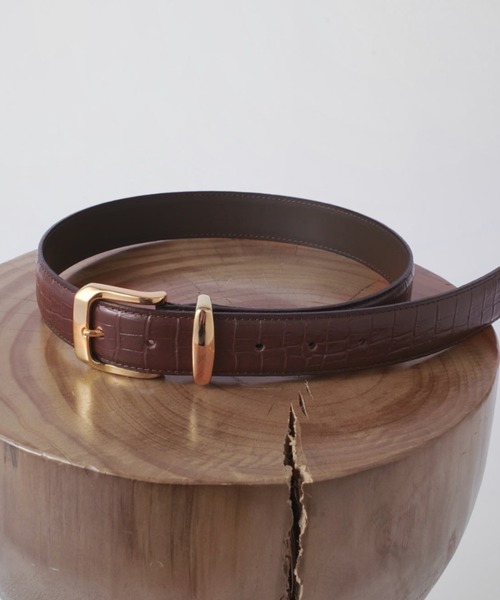 Lui's（ルイス） ベルト オリジナルバックルレザーベルト レディース