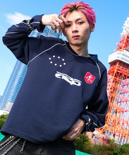 a2o tシャツ 「a2o」パイピングゲームシャツ（ロンT） メンズ