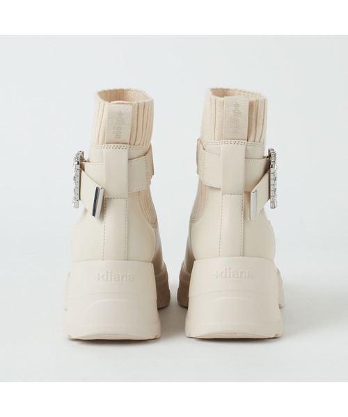 diana（プラスダイアナ） ブーツ 「撥水加工」クリスタルバックル