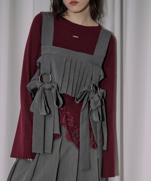 Ezick ベルト Ribbon noir 2way プリーツメロウハーネス レディース