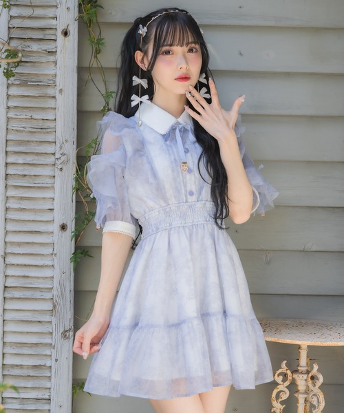 ROJITA（ロジータ） ワンピース 「Mサイズ追加」花柄半袖ミニ