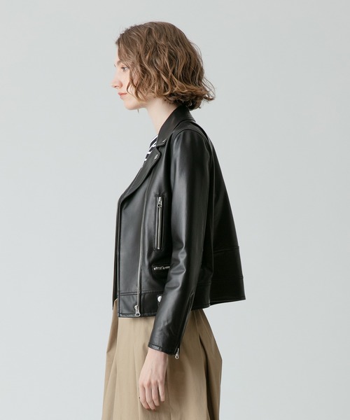 allureville（アルアバイル） レザージャケット ライダース ラムレザー