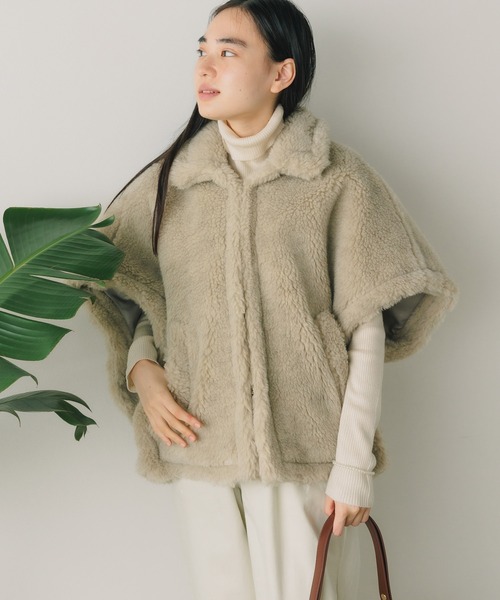 TICCA（ティッカ） ポンチョ ウールファーポンチョ : ZOZOTOWN Yahoo