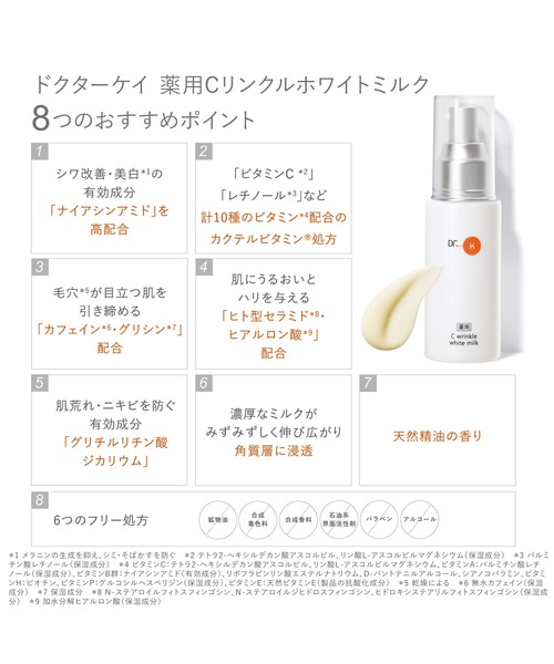 Dr.K（ドクターケイ） 乳液 薬用Cリンクルホワイトミルク「医薬部外品