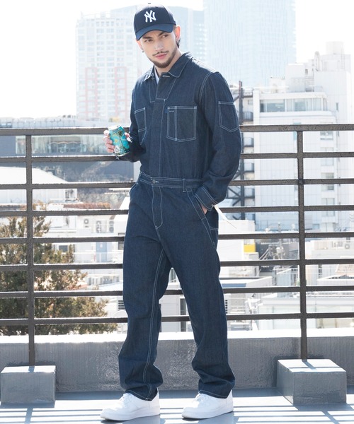 Beautiful Harmony オールインワン デニムオールインワンつなぎ メンズ