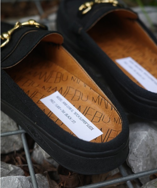 MANEBU（マネブ） ローファー BITCH SLIPPER SUEDE ビットローファー