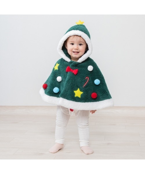 ベビーザらス ポンチョ クリスマスマント キッズ 子供服 男の子 女の子