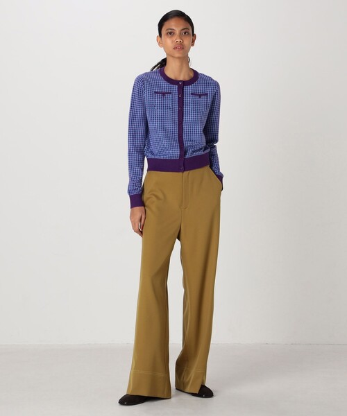 CABaN（キャバン） カーディガン コットンカシミヤ ギンガムチェック