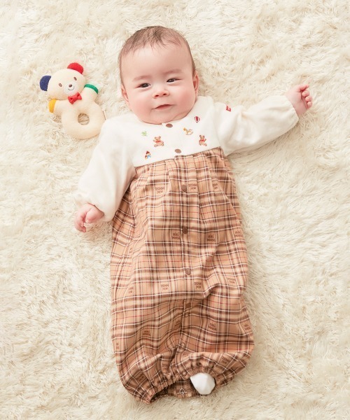 MIKI HOUSE（ミキハウス） ベビー服 ロンパース ミキハウスチェック