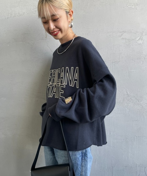 AMERICANA（アメリカーナ） スウェット AMERICANA STATE ロゴプリント