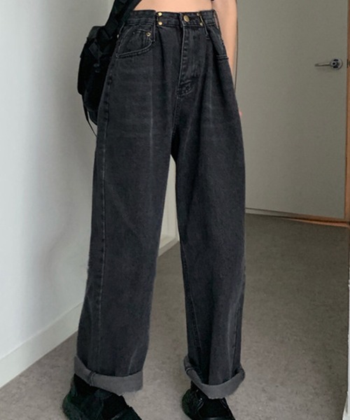 DAY CLOSET ジーンズ デニム デニムパンツ レディース ハイウエスト
