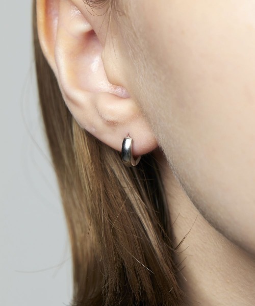 4℃ HOMME+（ヨンドシーオムプラス） ピアス シルバー フープ ピアス