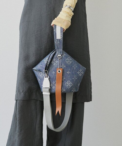 russet（ラシット） トートバッグ デニムジャガード2WAYワンショルダー