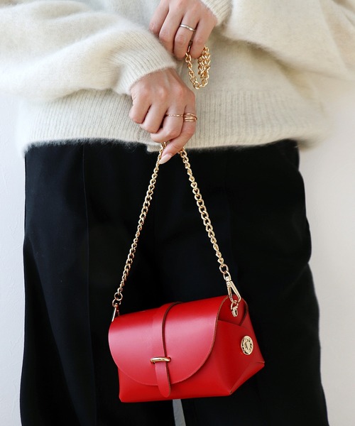 ショルダーバッグ バッグ チェーンショルダー ミニバッグ「VICE VERSA