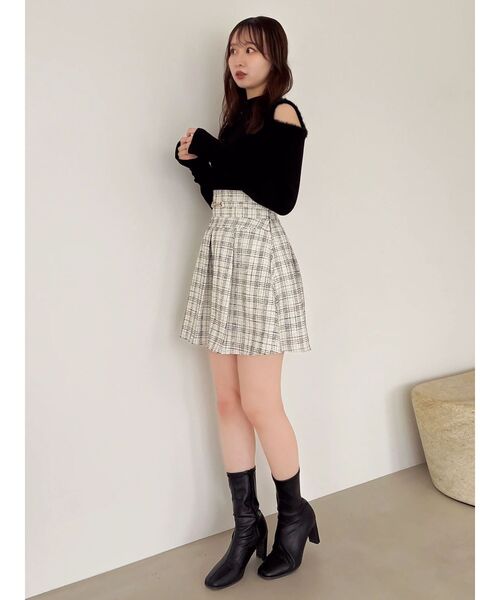 dazzlin（ダズリン） ニット セーター オープンエコファースリーブ