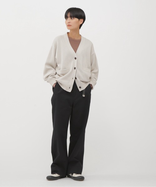 MHL.（エムエイチエル） カーディガン DRY WORN COTTON RIB レディース