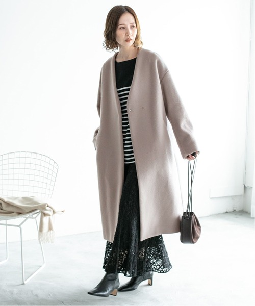 IENA（イエナ） ノーカラーコート コート MANTECO ノーカラーコート