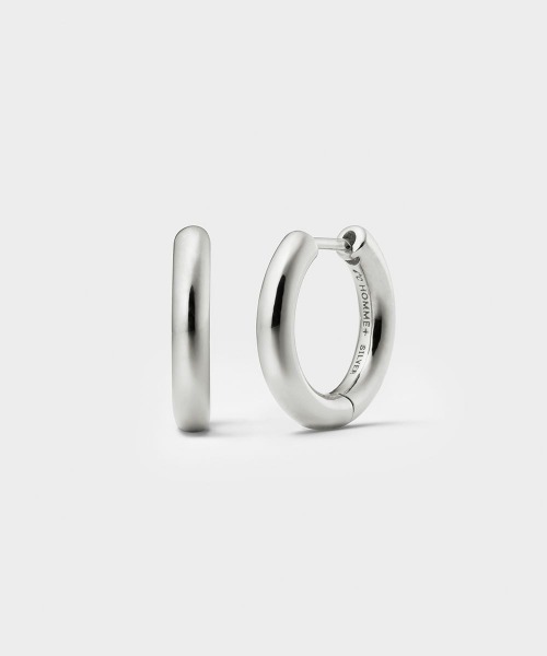 4℃ HOMME+（ヨンドシーオムプラス） ピアス シルバー フープ ピアス