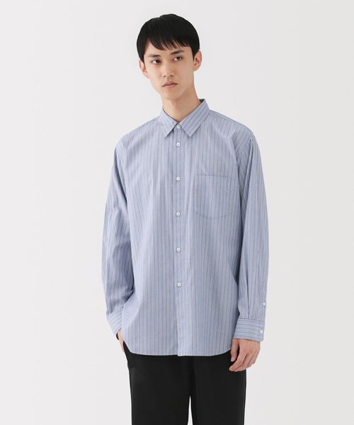 MUJI Labo シャツ 「MUJI Labo」紳士 ポプリンレギュラーカラーシャツ