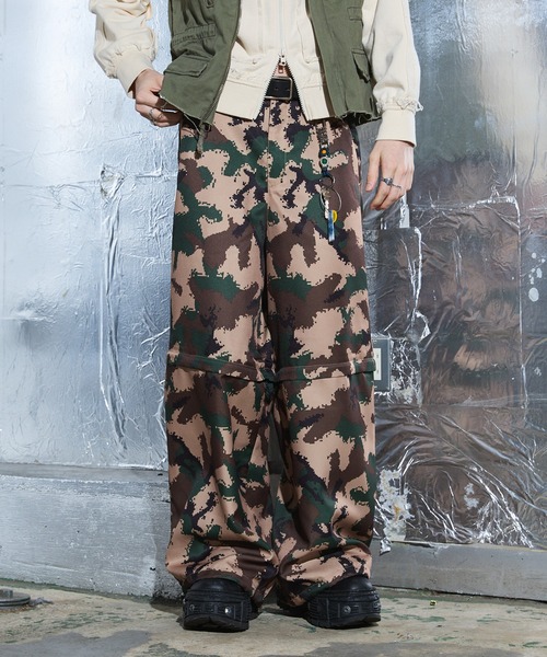 a2o パンツ 「a2o」デジカルカモバギージップパンツ メンズ レディース