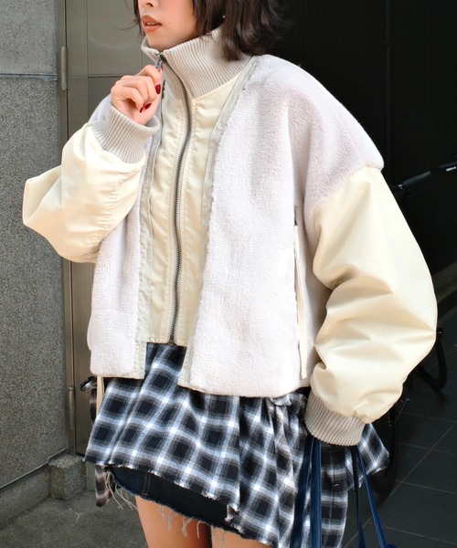 etsinta（エシンタ） ブルゾン アウター 「etsinta」ファー切替