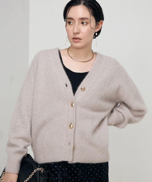 NOLLEY'S Sophi（ノーリーズソフィー） カーディガン ヘアリーVネック