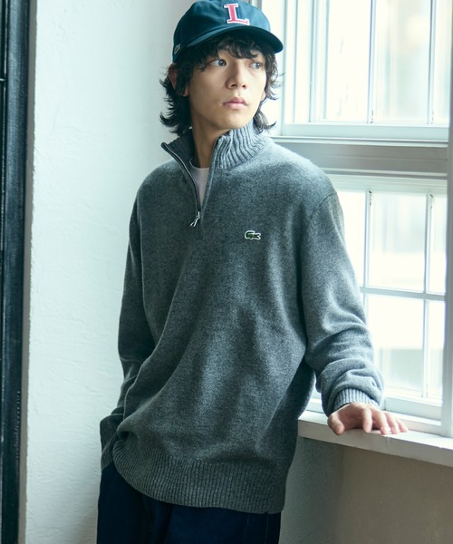 LACOSTE（ラコステ） セーター ニット ハイネックハーフジップ ウール