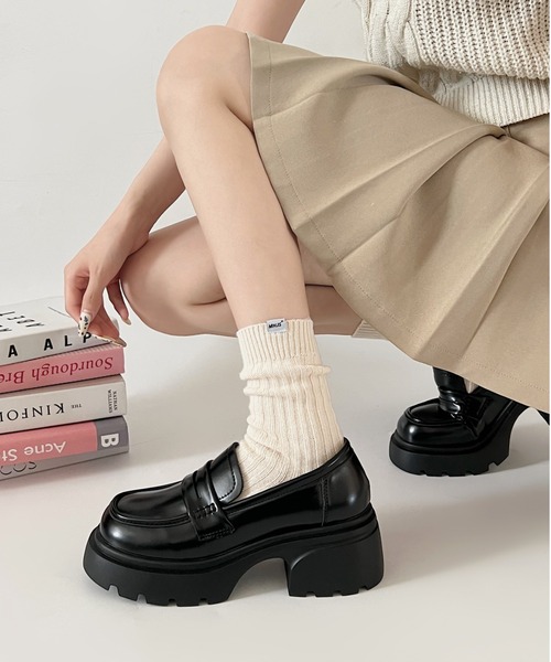 Shoes in Closet（シュークロ） ローファー 軽量厚底 タンクソール