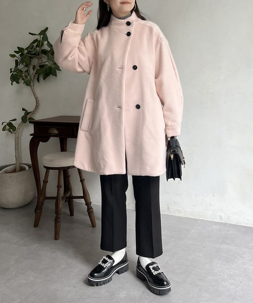 prose verse（プロズヴェール） ポンチョ スタンドネックシャギー