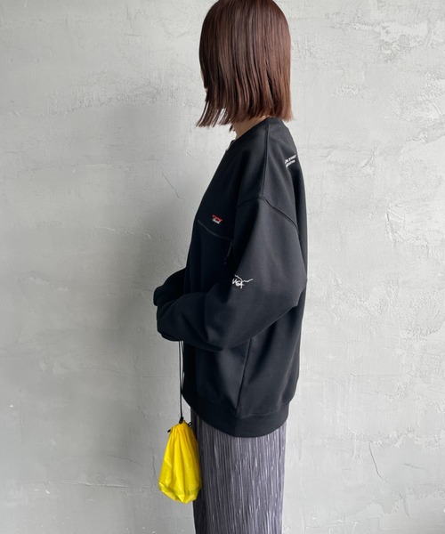 NANGA（ナンガ） トレーナー スウェット 別注 ワンポイントロゴ刺繍