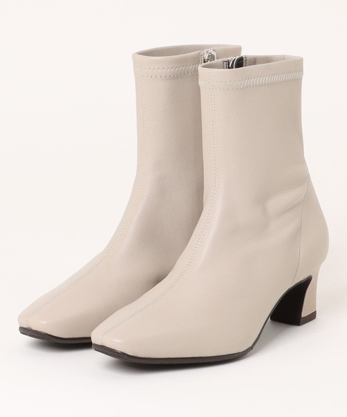 HIMIKO ブーツ 「Made in Japan」「撥水」5cmヒールシープレザー