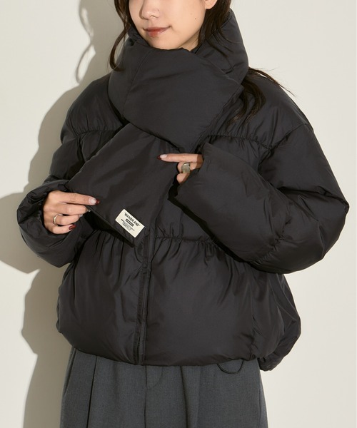 H.TOKYO ダウンコート ダウンジャケット マフラー付きダウンジャケット