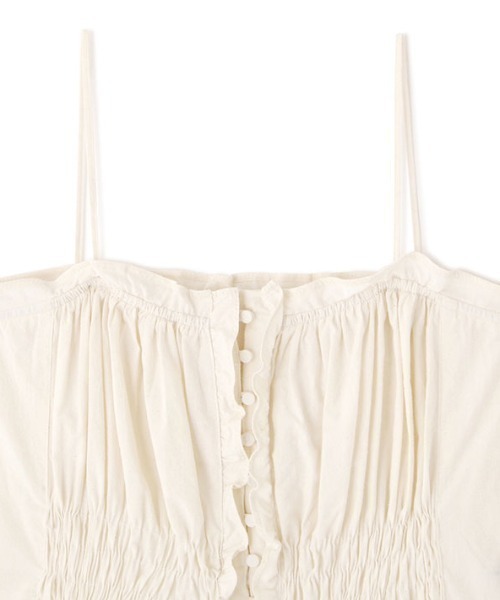 ETRE TOKYO（エトレトウキョウ） キャミソール コットンシルクギャザー