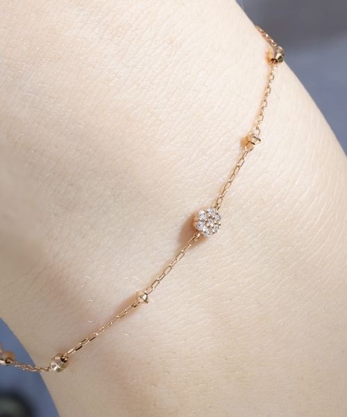4℃（ヨンドシー） ブレスレット K18ピンクゴールド ダイヤモンド