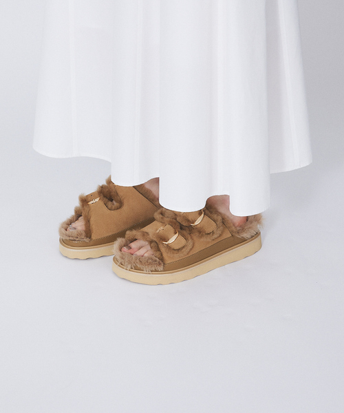 MOHI（モヒ） サンダル ムートンベルトサンダル レディース : ZOZOTOWN