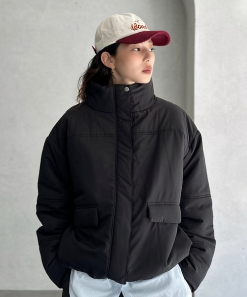 ダウンコート ダウンジャケット 「Good Riddance」ハイネック ドロー