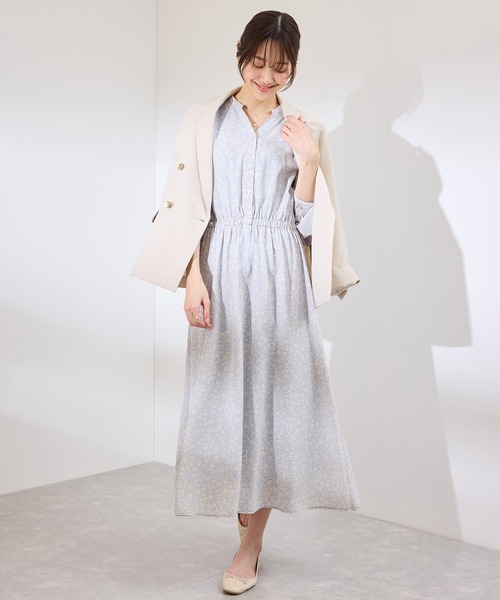 ROPE' PICNIC（ロペ ピクニック） ワンピース 小花柄スキッパーロング