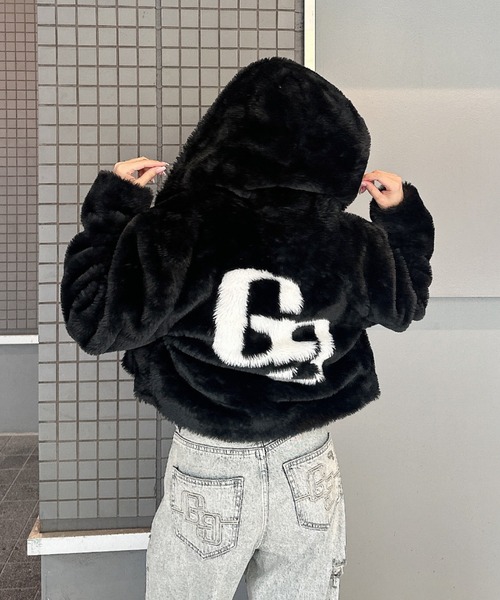 GYDA（ジェイダ） ブルゾン アウター GGエコファーショートフード