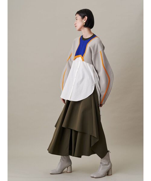 UN3D.（アンスリード） ブラウス シャツ LAYERED SHIRT CAMISOLE