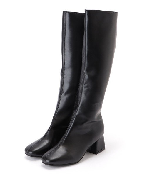 Lace Ladies（レースレディース） ブーツ レザー調チャンキーヒール