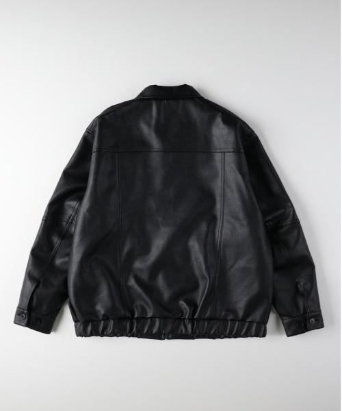 BACK NUMBER ブルゾン アウター 「BACK NUMBER」PUレザージップ